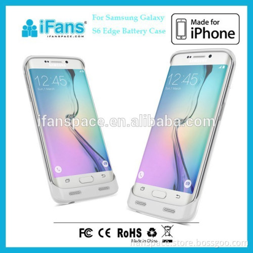 rechargeable external battery charger case for samsung galaxy s6 edge